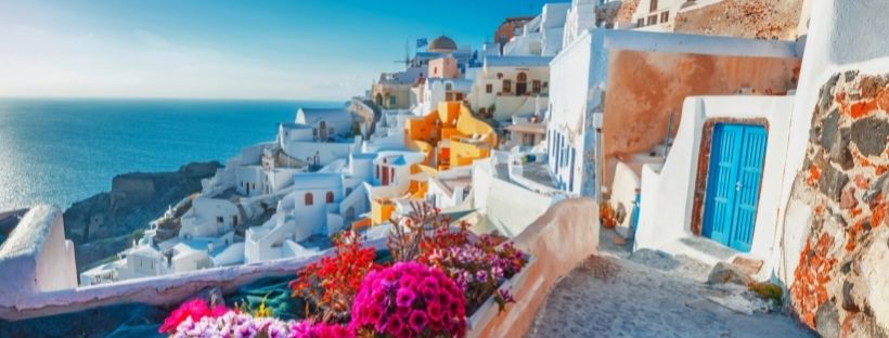 Escale de croisière à Santorin dans les îles grecques 