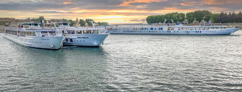 Le MS Rhône Princess naviguant le Rône