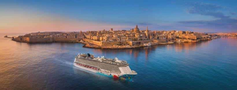 Un navire de la compagnie de croisi&egrave;re Norwegian Cruise Line &agrave; Malte