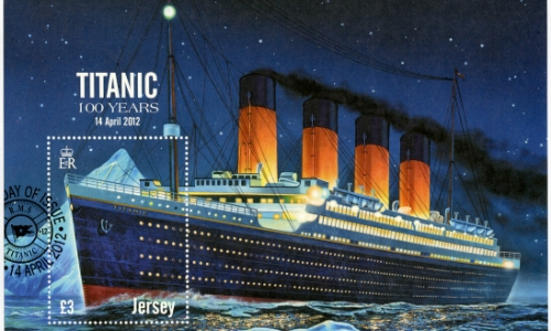 Illustration colorée du Titanic pour ses 100 ans