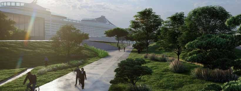 Nouveau terminal de croisi&egrave;re du Havre