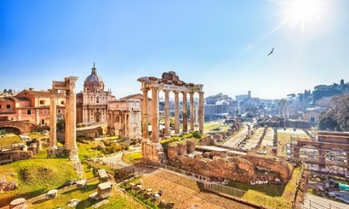 Forum romain avec ruines