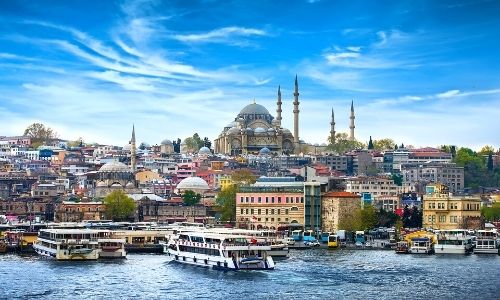 La vue de la ville d'Istanbul