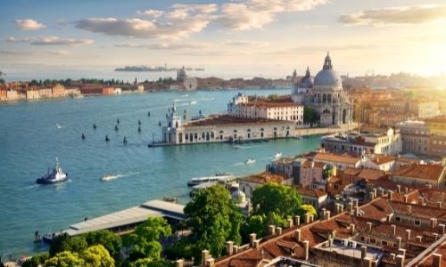 Vue panoramique de la ville de Venise