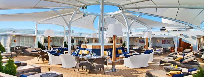 Espace ext&eacute;rieur &agrave; bord du Seabourn Sojourn