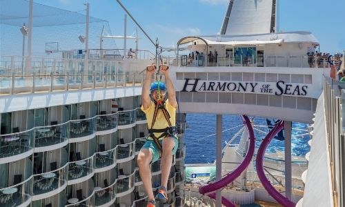 Le Zip Line du Harmony of the Seas 