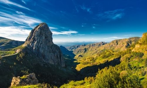 Le parc national de Garajonay à La Gomera et le rocher d'Agando