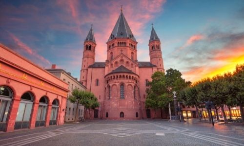 La cathérale Saint-Martin de Mayence en Allemagne