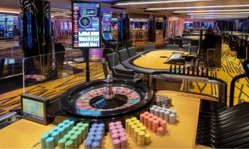 Le casino d'un des bateaux de la flotte MSC