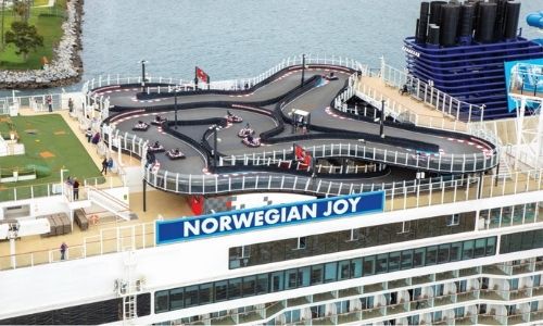 Le circuit de Karting sur le Norwegian Joy